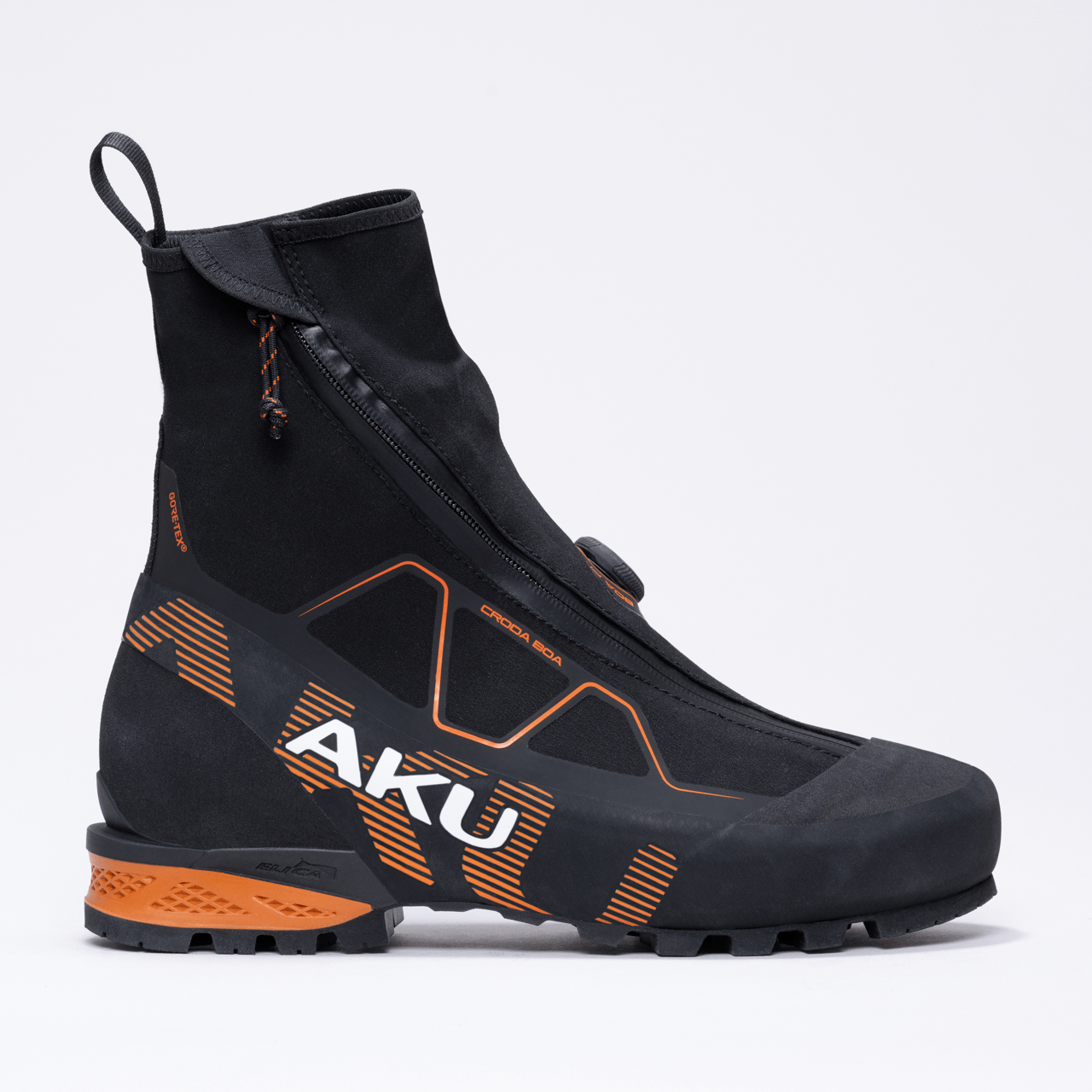 aku-croda-boa-gtx-bergschuh-nero-arancio image 2