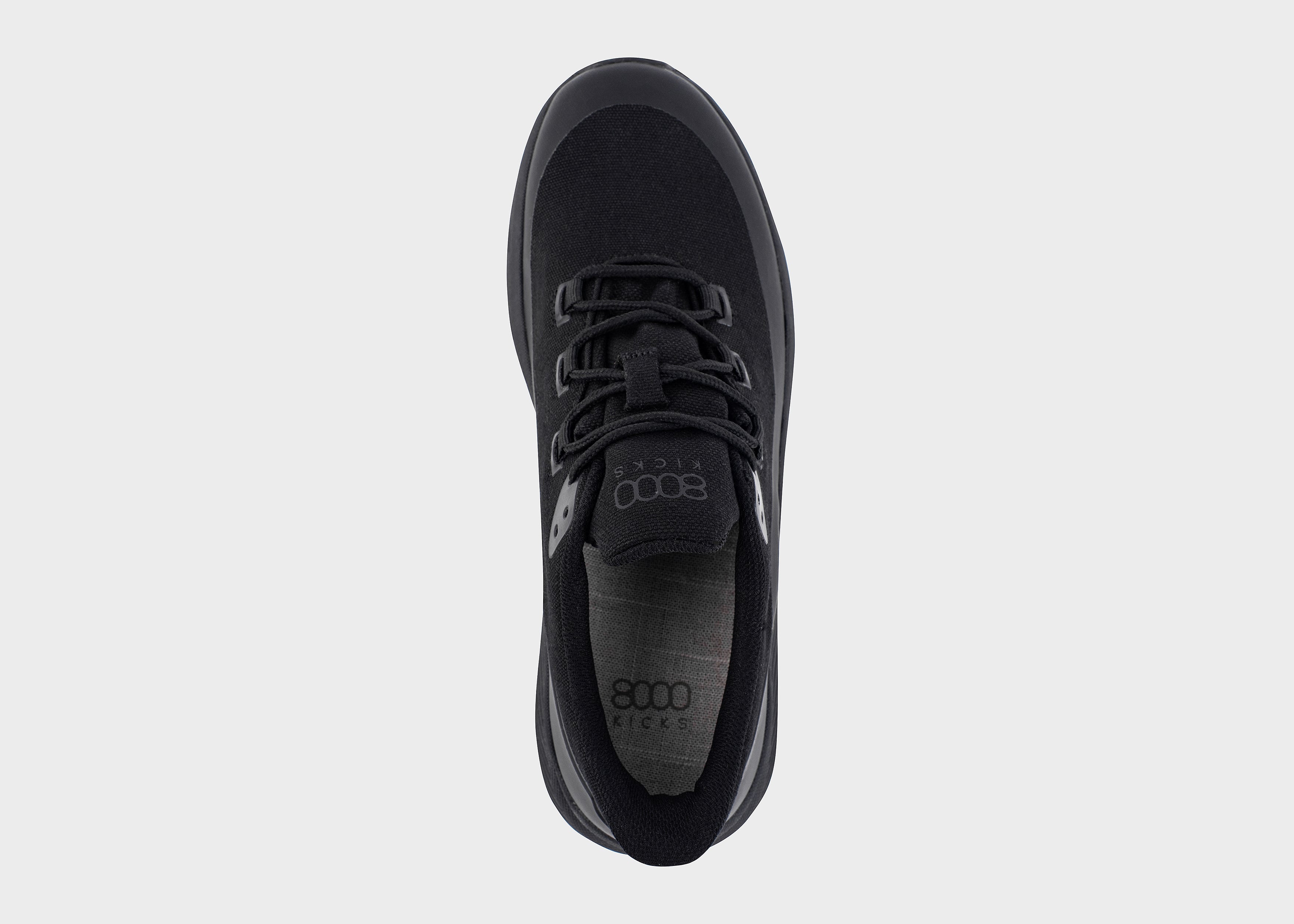 8000kicks-trekker-herren-wasserdichter-hanf-sneaker-full-black image 3