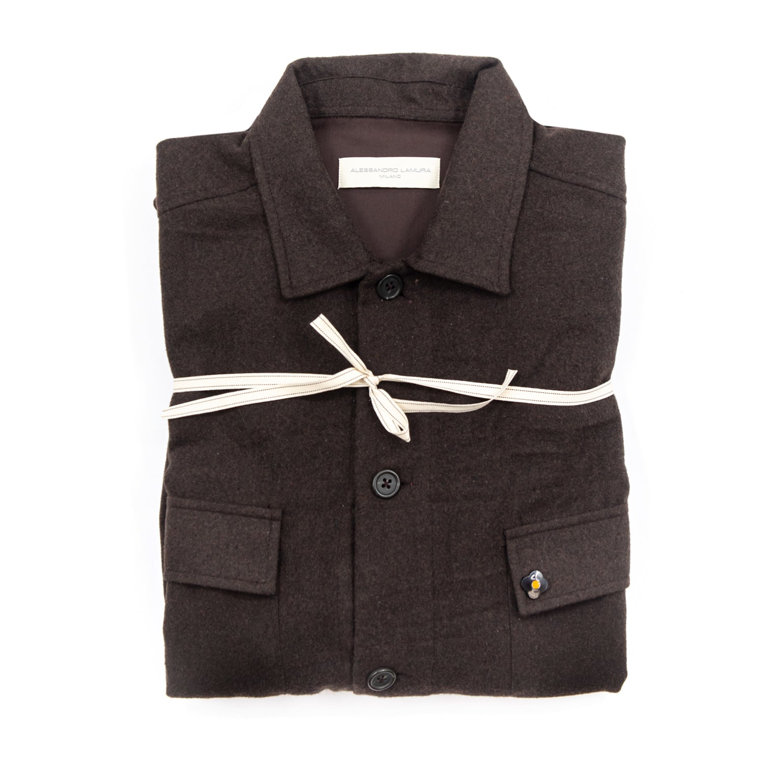 alessandro-lamura-shirt-jacket-wolle-schoko-braun-herren image 2