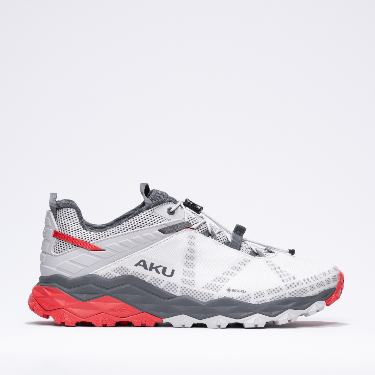 aku-flyrock-gtx-fast-hiking-schuh-herren-grigio-chiaro-rosso image 2