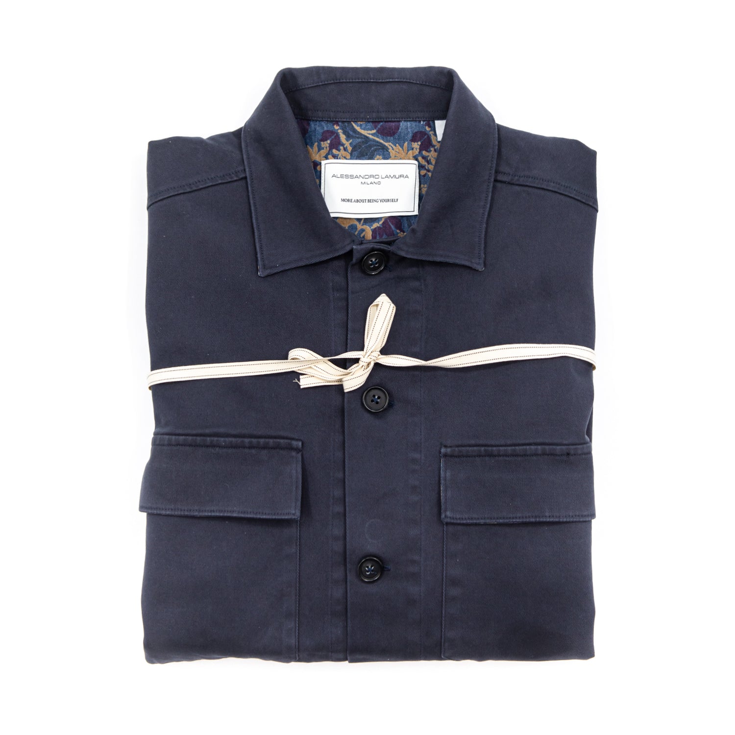 alessandro-lamura-shirt-jacket-baumwolle-navy-blau-herren image 2