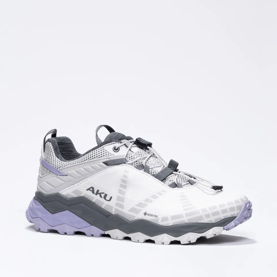 aku-flyrock-gtx-ws-damen-fast-hiking-schuh-grigio-chiaro-viola image 1