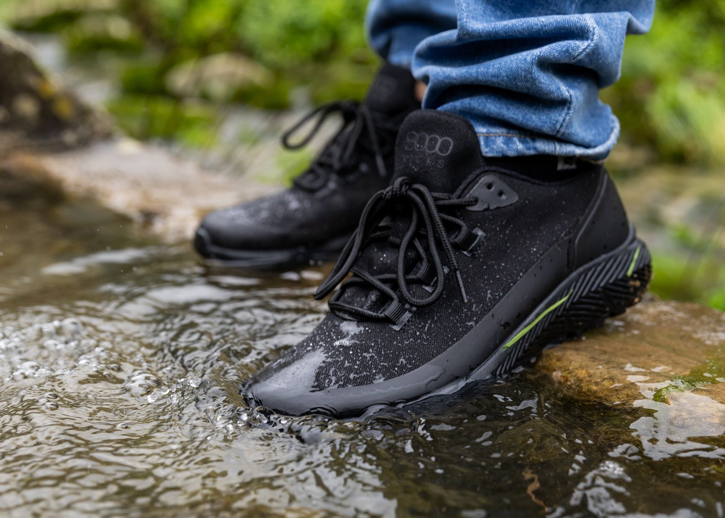 8000kicks-trekker-damen-wasserdichter-hanf-sneaker-full-black image 5