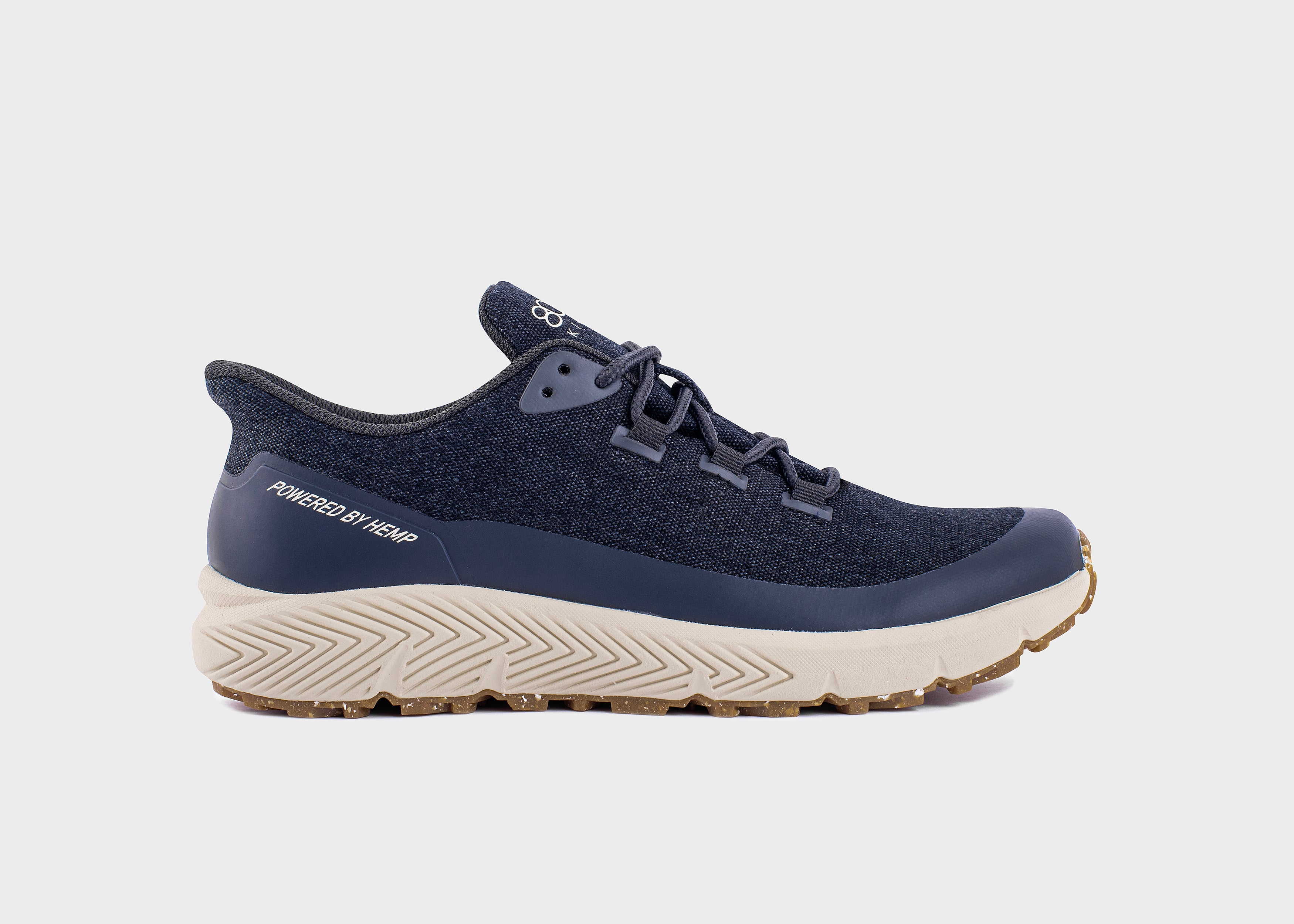 8000kicks-trekker-damen-wasserdichter-hanf-sneaker-navy-blue image 1